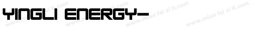 YINGLI ENERGY字体转换